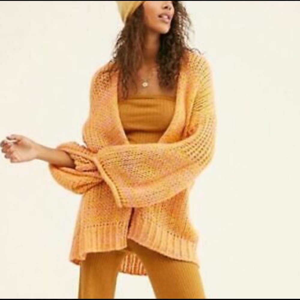 Free People Home Town Slouchy Cardigan Sweater - Picture 2 of 16